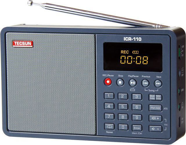 Tecsun ICR-110 Φορητό Ραδιόφωνο Μπλε | Skroutz.gr