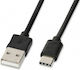 iBox Cablu USB 3.1 USB-C Masculin - USB-A Negru 1m IKUMTC