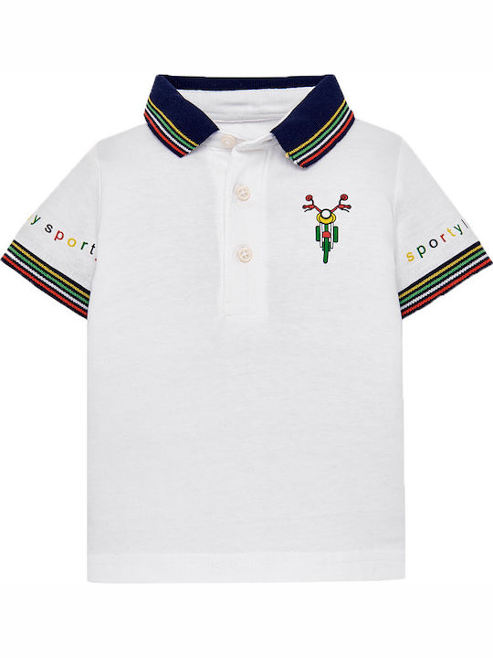 Mayoral Kids Polo Short Sleeve White