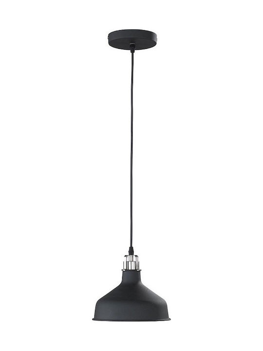 Fischer Honsel Pendant Light Single-Light Rail for Socket E27 Black