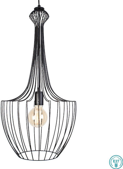 Nowodvorski Pendant Light Black Grid with Socket E27 37cm