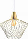 Nowodvorski Pendant Light Single-Light Grid for Socket E27 Gold