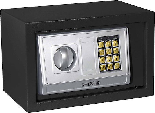 Bormann BDS3000 Seif cu Blocare Digitală și Cheie cu Dimensiunile L31xW20xH20cm cu Greutatea 6.5kg 015956