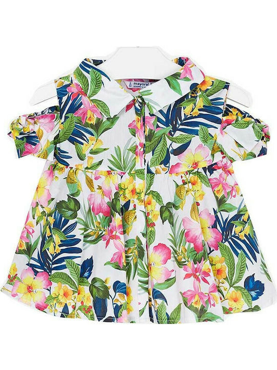 Mayoral Kids Floral Sleeveless Shirt Multicolour