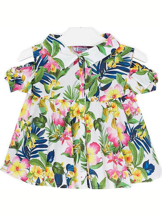 Kids Floral Shirt Sleeveless Multicolour