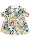 Kids Floral Shirt Sleeveless Multicolour