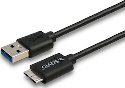 Savio CL-102 Regular USB 3.0 σε micro USB 1m Μαύρο Savio CL-102 Regular USB 3.0 σε micro USB 1m Μαύρο