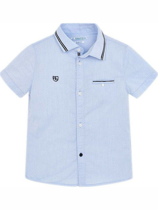 Mayoral Kids One Color Shirt Light Blue