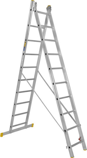 Palbest Ultra Plus Διπλή Σκάλα Αλουμινίου 2x10