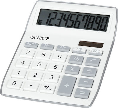 Genie Αριθμομηχανή 840 10 Ψηφίων σε Λευκό Χρώμα
