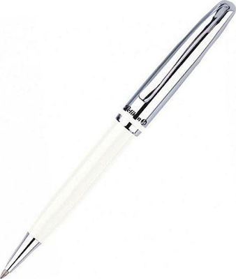 Pelikan Στυλό Ballpoint με Μπλε Mελάνι Jazz Classic White