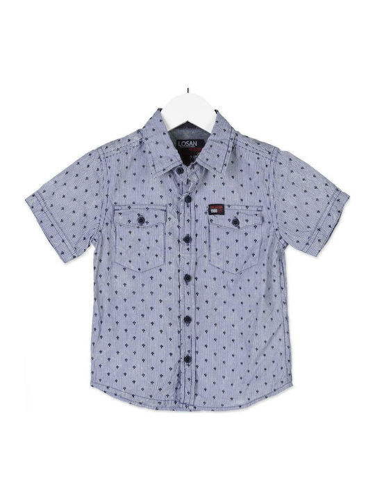 Losan Kids Polka Dot Shirt Blue