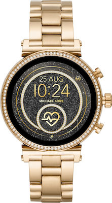 michael kors mkt5023 access sofie gold tone ladies smartwatch