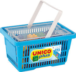 Unico Plus Basket with Compatible Colored Bricks für 1.5-5 Jahre 42Stück
