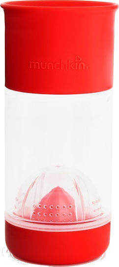 Munchkin Бебешка чаша Miracle Fruit Infuser от пластмаса Червен 410мл за 12m+m+