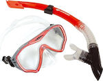 Schildkrot Diving Mask Set with Respirator Fiji Red 940012