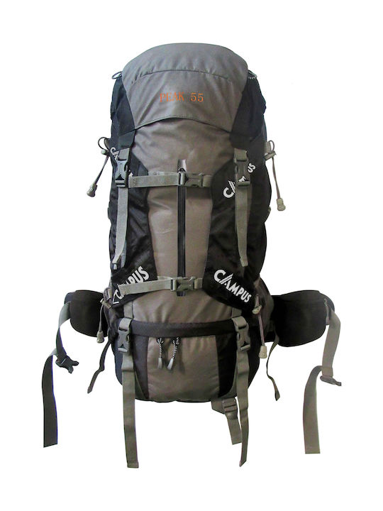 Campus Peak 810-2074 Waterproof Mountaineering Backpack 55lt Black 810-2074-10/14