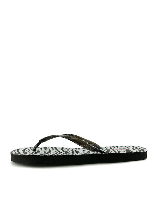 Mitsuko Frauen Flip Flops in Schwarz Farbe