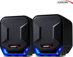 Audiocore AC865 Boxe PC 2.0 Cu Putere 6W Negru Audiocore AC865 Boxe PC 2.0 Cu Putere 6W Negru
