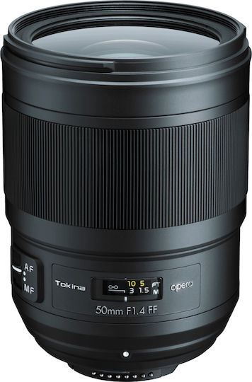 Tokina Full Frame Φωτογραφικός Φακός Opera 50mm f/1.4 FF Σταθερός για Canon EF Mount Μαύρος