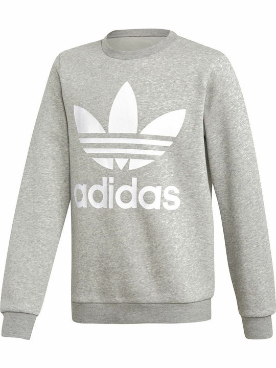 adidas Детски Суичър Сив Fleece Crew