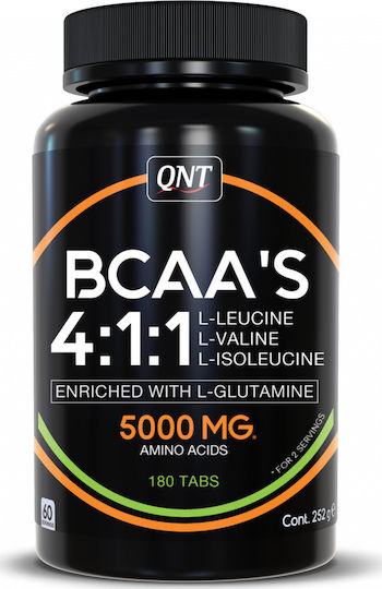 QNT BCAA'S 4:1:1 + L-Glutamine 180 Tabletten Ungesüßt