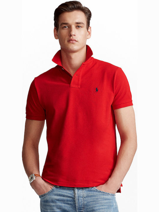 Polo Bluza Tricou Cu Mânecă Scurtă Roșie