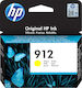 HP 912 Cartuș de cerneală original pentru imprimante InkJet Galben (3YL79AE)