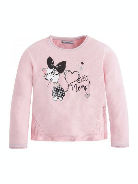 Mayoral Kids' Sweater Long Sleeve Pink