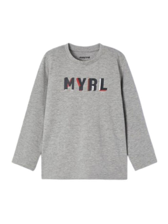 Mayoral Kids' Shirt Long Sleeve Navy Blue Ecofr...