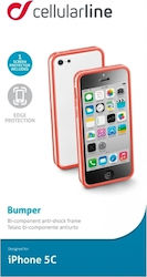 Cellular Line Line Bumper Stoßstange Silikon Rosa (iPhone 5c) BUMPERIPH5CP