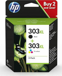 HP 303XL Multipack Γνήσιο Πακέτο Μελανιών Εκτυπ...