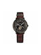 Versace Watch Chronograph Battery with Brown Leather Strap VEBQ00419