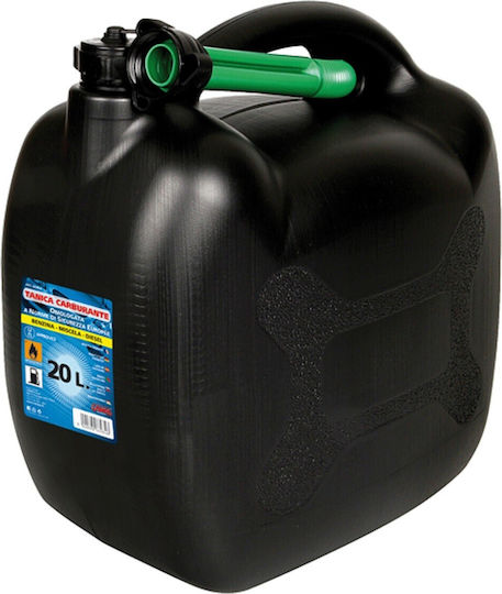 Lampa Jerry Can Fuel Container Double Position Plastic with Extension Tube 20lt Black