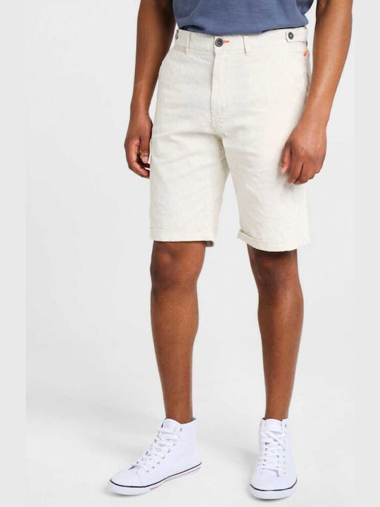 Funky Buddha Men's Shorts Chino Off White