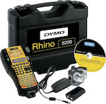 Dymo Rhino 5200 Kit Ηλεκτρονικός Ετικετογράφος Χειρός σε Κίτρινο Χρώμα