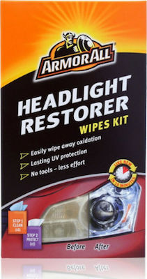 Armor All Tücher Reinigung für Scheinwerfer Headlight Restorer Wipes 185140100