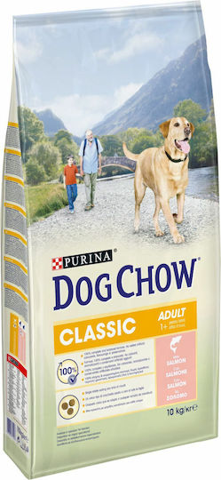 Dog Chow 10kg Ξηρά Τροφή για Ενήλικους Σκύλους με Σολομό