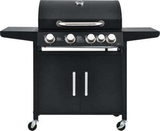 Bormann Elite BBQ4100 Gas Grill with 4 pcs 14.4kW and Side Burner