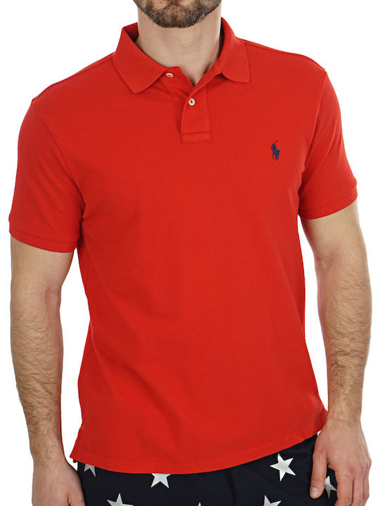 Polo Herrenbluse Kurzarm Rote