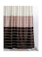 Import Hellas Multi Fabric Shower Curtain 240x200cm Brown-Pink 4665