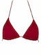 Rock Club Triangle Bikini Top Red BP1052.magenta