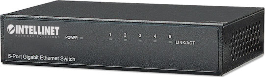 Intellinet 530378 Negestionat L2 Switch cu 5 Porturi Gigabit (1Gbps) Ethernet și 5 Porturi SFP