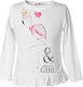 Energiers Kids Blouse Long Sleeve White