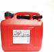 Campus Double Position Fuel Can Plastic with Extension Tube 5lt Red