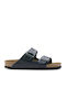Arizona Soft Footbed Оилед Дерма Кожени Дамски Анатомични Сандали Тъмносини Тесни Размер