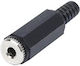 Ultimax AJ1100 Βύσμα 3.5mm Jack female Μαύρο 01.111.0013