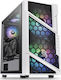 Thermaltake Commander C31 ARGB Gaming Midi Tower Computer Case with Window Panel Snow