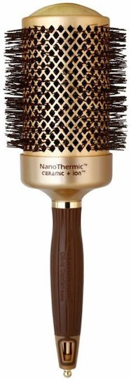 Olivia Garden Nanothermic C+ I Βούρτσα Μαλλιών Χρυσή 64mm