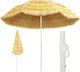 Metal Garden & Terrace Parasol Hawaii Beige 3x3m